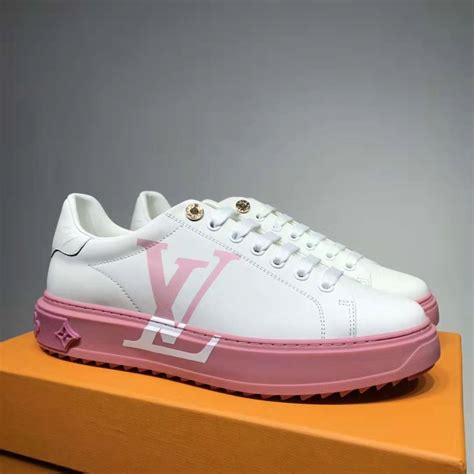 lv time out sneaker black|louis vuitton sneakers pink.